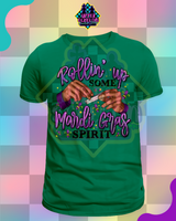 Rollin up some mardi gras spirit - HIS